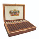 Ashton Cigars Ashton Estate Sun Grown 20-Year Salute Cigars 25 Ct. Box, open wooden cigar box displaying 25 cigars with detailed band, interior and exterior branding.