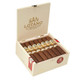 AJ Fernandez San Lotano Oval Cigars, set of premium cigars in a white storage box with gold and red branding, showcasing the cigars neatly arranged inside.