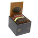 Saint Luis Rey Serie G Maduro Cigars, packaged in a black box with a brown lid displaying the Saint Luis Rey logo, containing six dark, richly wrapped Maduro cigars with red and gold bands.