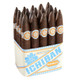 Room 101 Ichiban Maduro Cigars, a bundle of dark brown cigars with a blue and white label featuring a floral design and the brand name.