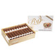 Romeo y Julieta RyJ Nicaragua by AJ Fernandez Cigars, opened box displaying multiple cigars with white bands, inside a beige and white packaging with gold accents.