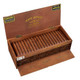 Rocky Patel The Edge Sumatra Cigars, open wooden cigar box with rows of cigars inside.