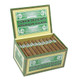 Cuban Delights Robusto Cigars 50Ct. Box, open green and cream colored box filled with 50 cigars with bands.