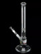 Roor Glass 14'' Snapper - Bongs, clear glass bong with a straight tube design, fixed downstem, and ice catch at the top, on a black background.