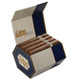 Cuban Honeys Southern Gentleman Cigars 24Ct. Pack, open box displaying six cigars with white bands, set against a white background.