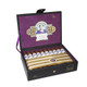 Diamond Crown Julius Caeser Toro Cigars 20Ct. Box, open black presentation box with purple interior, containing twenty cigars with branded bands and Julius Caeser logo on the lid.