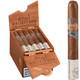 Diesel Whiskey Row Toro Cigars 25Ct. Box, a front view of an open wooden box containing five cigars with branded rings, showcasing the packaging for bourbon barrel aged cigars.