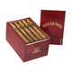 Dolce Vita Liqueurs Connecticut Toro - Sambuca Cigars 20Ct. Box, image of a red box containing 20 cigars arranged in two rows, with the box lid open showing the cigars inside.