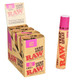 RAW CDT+ Terp Spray 5ml 8pc Display, cannabis-derived terpene spray in a pink and beige container with bold text, shown next to an open display box containing multiple spray packets.