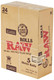 RAW Rolling Papers 5 Meter Rolls KingSize Slim, natural unrefined rolling papers box with 24 rolls, made with authentic purest natural fibers for smoking.