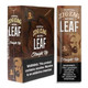 Zig Zag Natural Leaf Wraps 25/2, product packaging showing two packs of leaf wraps with a bearded man's profile and warning label about nicotine addiction.