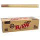 RAW Classic Cigarette Tubes 84mm 200Ct, unopened box of natural unrefined cigarette tubes with a single tube above the box.