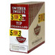 Swisher International Swisher Sweets Tip Cigarillo Pack 5FOR3 10/5, box of cigarillos with red, white, and yellow packaging design.