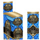 Billionaire Hemp Wraps 25/2ct, blue and gold packaging of tobacco-free hemp wraps with gold accents and the branding 'Billionaire Ballin Blueberry'.