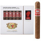 Romeo Y Julieta Cigars 1875 Exhibition #3 Cigar Sampler with Cigar Rest, featuring six Romeo y Julieta #3 cigars in a display box with a metal cigar rest.