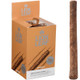 Altadis Lion Leaf Natural Leaf Cigars 8/5 Packs, an open orange box revealing cigar packs inside and a single cigar placed beside the box.