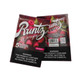Runtz Broadleaf Tobacco Leaf Wraps 8 Packs of 5, raspberry-flavored natural tobacco wraps with raspberry imagery and warning labels.