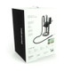 Stundenglass Gravity Infuser, product packaging box with an image of the gravity infuser device including a glass cylinder and black base, along with a straw and accessories.