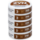 Zyn Nicotine Pouches Coffee 3 Mg 15/5 Tins, stack of four white tins with brown labels featuring the Zyn logo and product details.