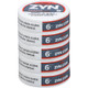 Zyn Nicotine Pouches Smooth 6 Mg 15/5 Tins, stacked cylindrical containers with white lids and red, white, and gray labels, containing nicotine pouches.