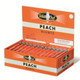 Swedish Match White Owl Blunts Cigars Peach, display of 50 peach-flavored blunt cigars in orange packaging.