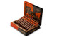 General Cigar Romeo Y Julieta Cigars 505 Nicaragua Toro, a box of premium cigars with 20 robusto-sized cigars inside, featuring orange and black packaging design.