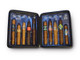 General Cigar CAO Champions Cigar Sampler 10ct, open cigar sampler case showing ten assorted cigars with colorful bands General Cigar CAO Champions Cigar Sampler 10ct, open cigar sampler case showing ten assorted cigars with colorful bands