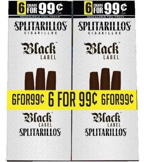 Splitarillos Cigarillos Black Label 30 Pouches of 3