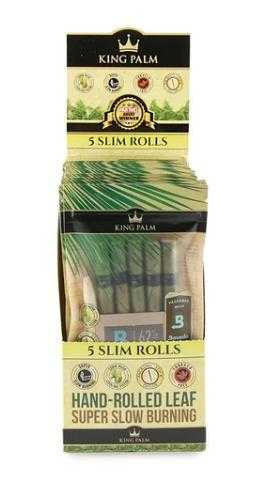 King Palm Slim Rolls Size 5pk w/ Boveda 15ct