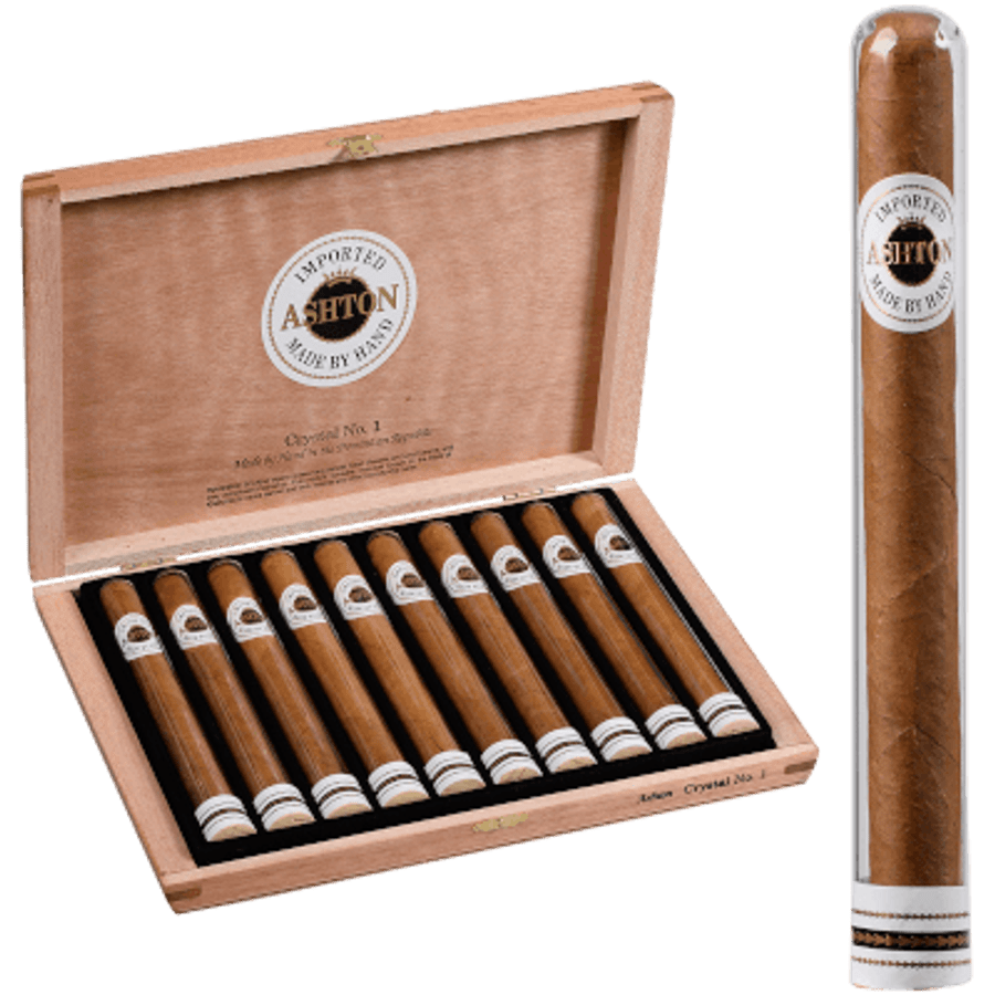 Ashton Classic Crystal Cigar #1 Lonsdale 10 Ct. Box