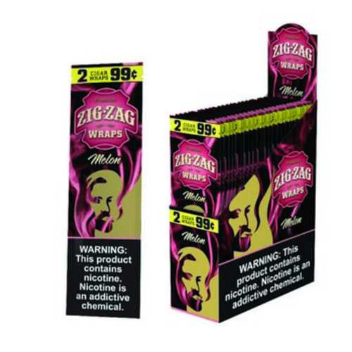 Zig Zag Wraps Melon - 2 for 99¢ | Flavorful Smoking Experience