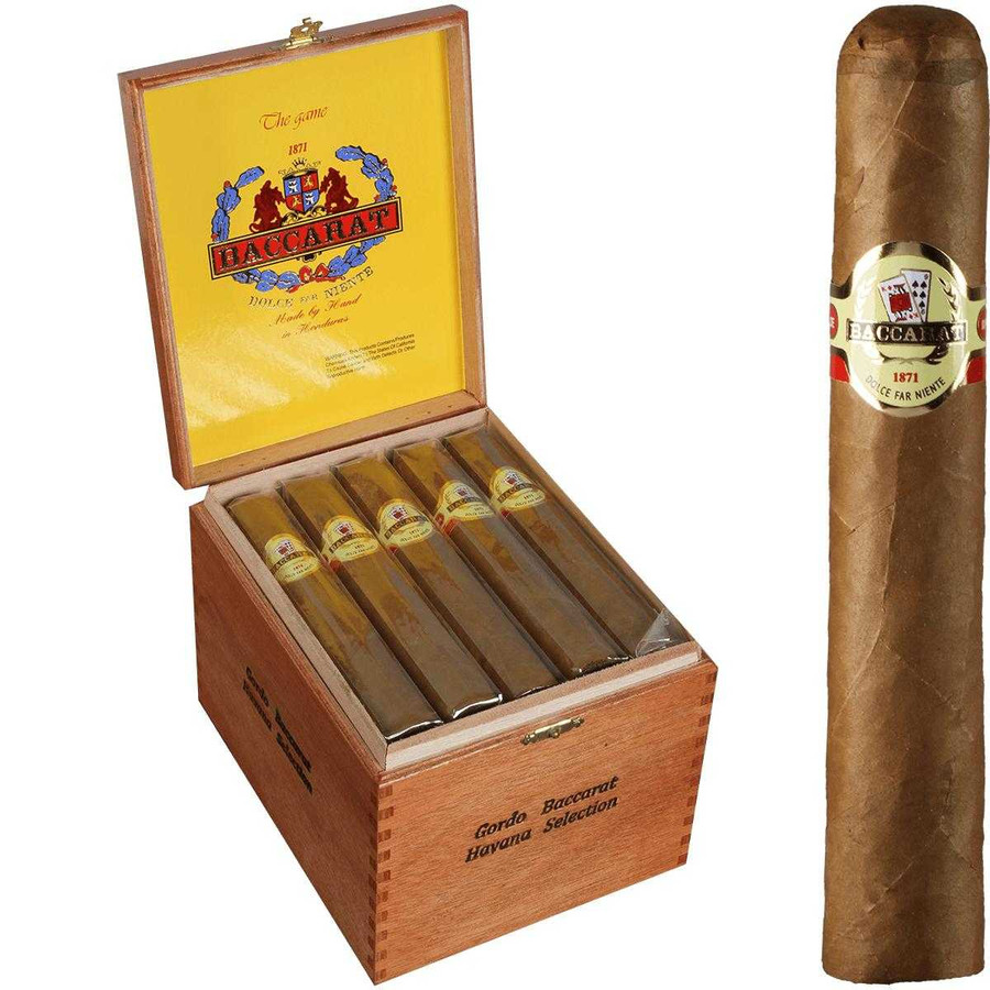 Baccarat Cigars Gordo Natural 25 Ct. Box 6.00X60