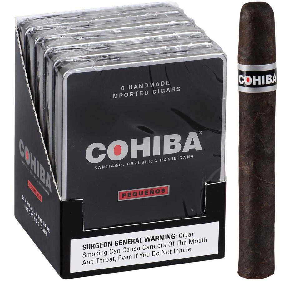 Cohiba Cigars Black Pequenos 5/6 Tins 4.13X34