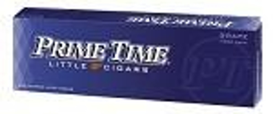 Prime Time Little Cigars Grape, image showing the packaging of grape-flavored Prime Time Little Cigars. Prime Time Little Cigars Grape, image showing the packaging of grape-flavored Prime Time Little Cigars.