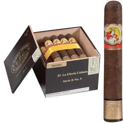 La Gloria Cubana Cigars Serie R No. 5 Natural (No Cello) 24 Ct. Box 5.50X54