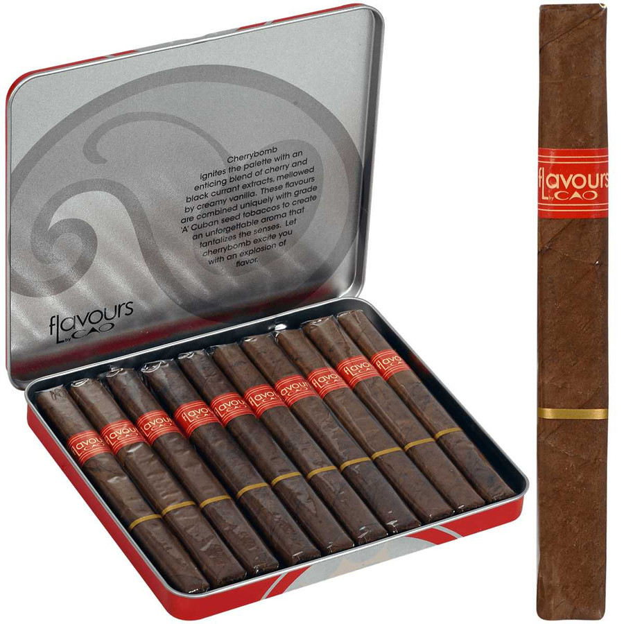 CAO Cigars Flavours Cherrybomb Cigarillos 10/10 Tins 4.00X30