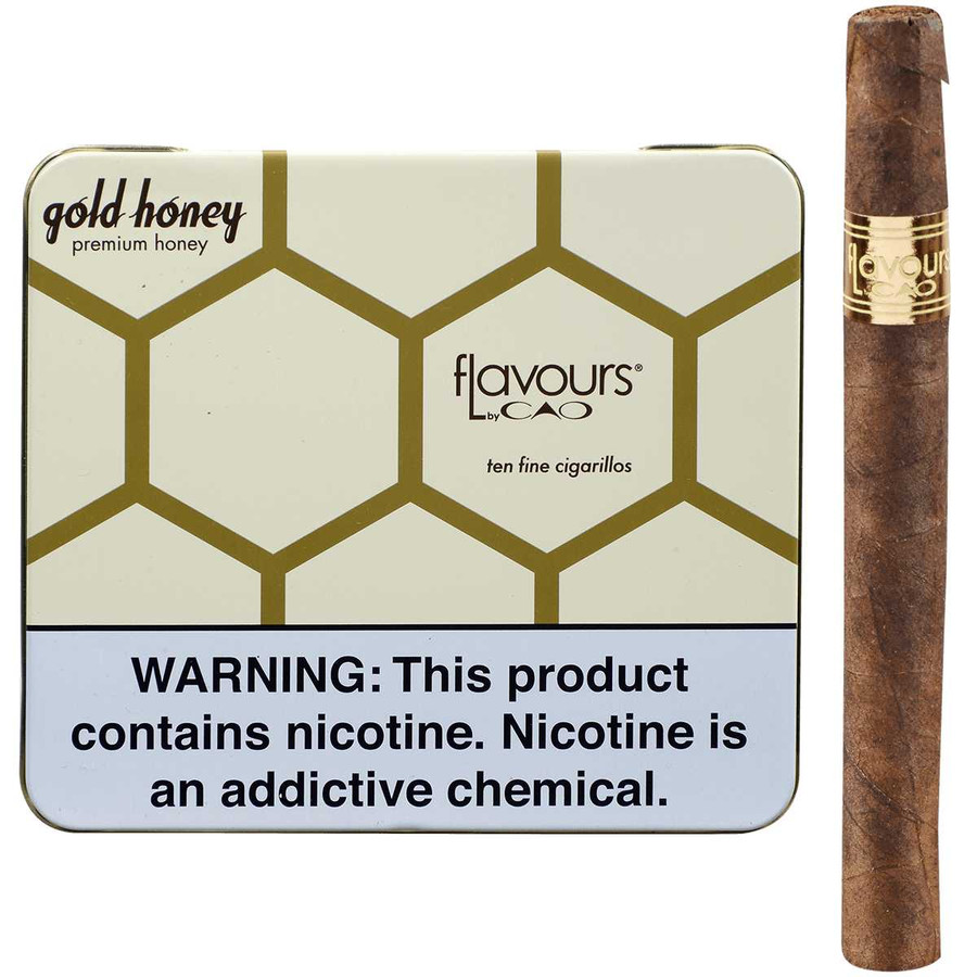 CAO Cigars Flavours Gold Honey Cigarillos 10/10 Tins 4.00X30