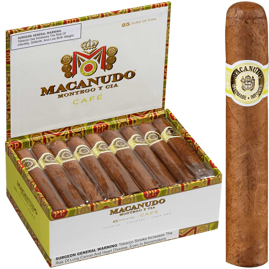 Macanudo Cigars Cafe Duke Of York 25 Ct. Box 5.25X54