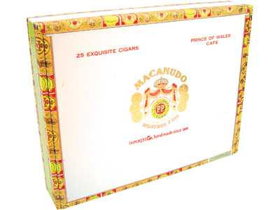 Macanudo Cigars Cafe Prince Of Wales 25 Ct. Box 8.00X52