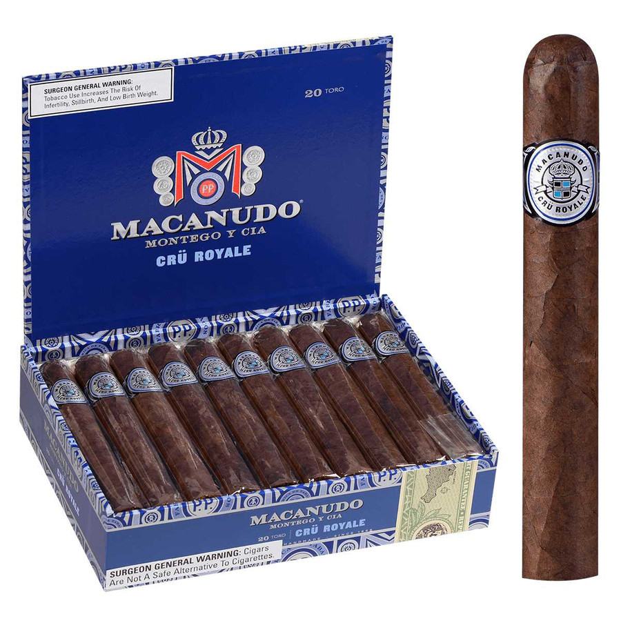 Macanudo Cigars Cru Royale Toro 20 Ct. Box 6.00X54