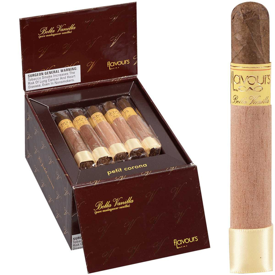 CAO Cigars Flavours Bella Vanilla Petite Corona 25 Ct. Box 4.00X38