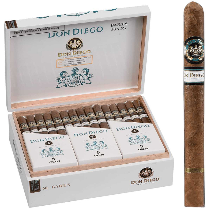 Don Diego Cigars Babies EMS 60 Ct. Box 5.07X33