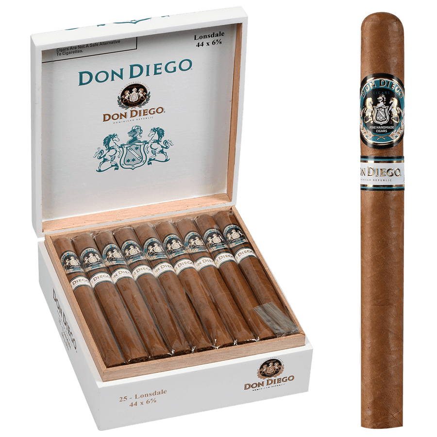 Don Diego Cigars Lonsdale EMS 25 Ct. Box 6.63X44