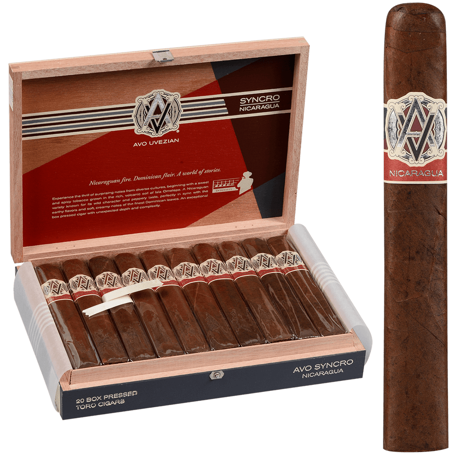 AVO Cigars Syncro Nicaragua Toro 20 Ct. Box 6.00X54