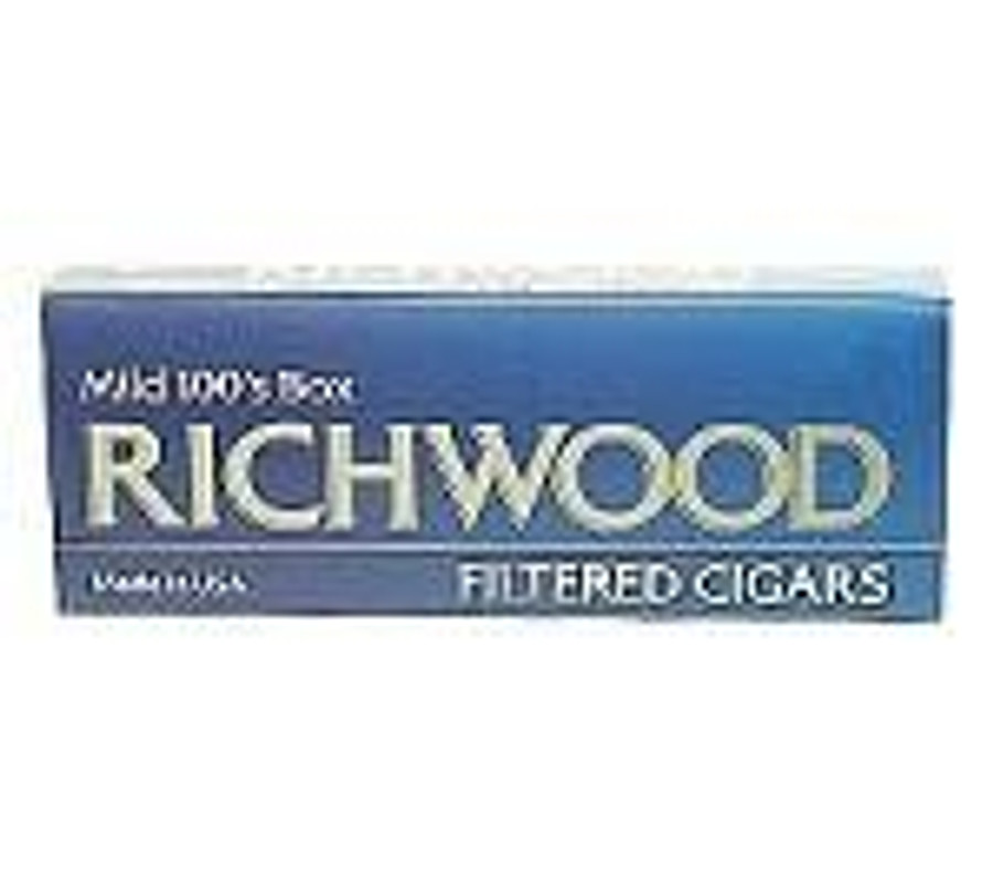 Tantus Tobacco Richwood Filtered Cigars (Gold) Mild, pack of filtered cigars with blue and gold packaging. Tantus Tobacco Richwood Filtered Cigars (Gold) Mild, pack of filtered cigars with blue and gold packaging.