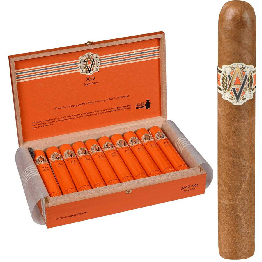 AVO Cigars XO Legato Tubos 20 Ct. Box 6.00X54