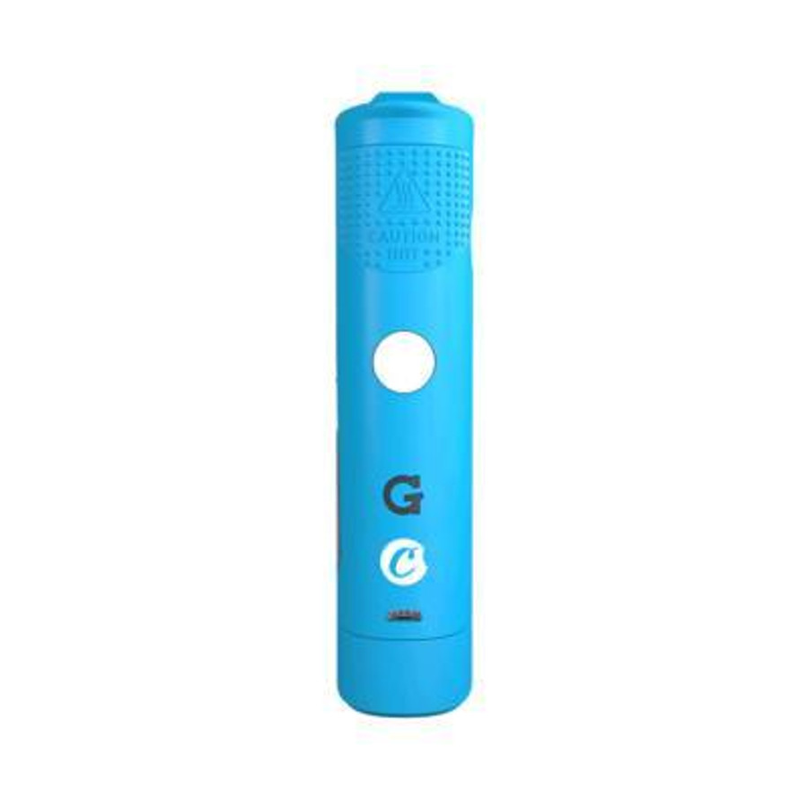 Cookies X G Pen Roam Blue, Blue portable vaporizer device with circular button and textured grip area.