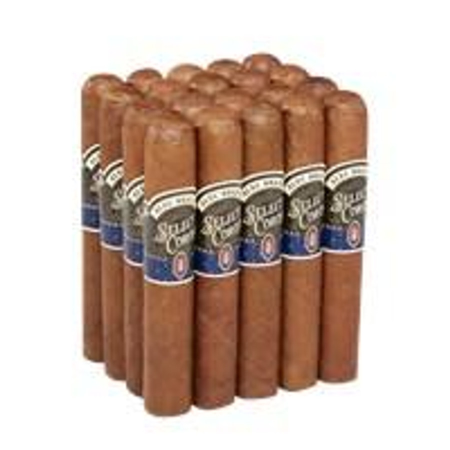 Alec Bradley Select Corojo Robusto Cigars 20Ct. Pack, a close-up image showing a bundle of cigars with band labels, indicating a premium cigar product.