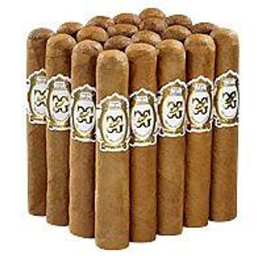 Altadis Casa de Garcia Toro Connecticut Cigars 20Count Pack, image of a pack of 20 cigars with light brown Toro Connecticut wrappers and decorative bands.