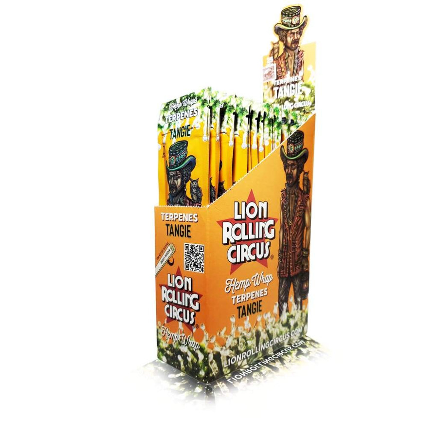 Lion Rolling Circus Hemp Wraps Terpene Infused Tangie